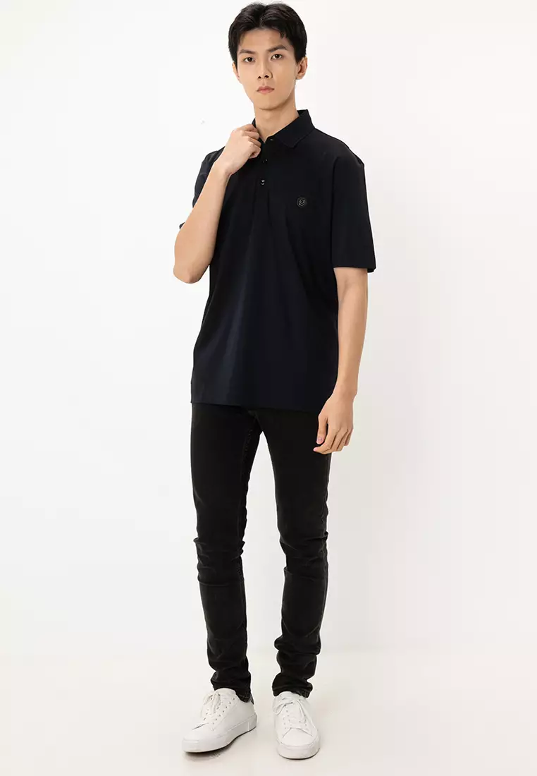 Double Monogram Mercerized Cotton Polo Shirt  -  BOSS Business