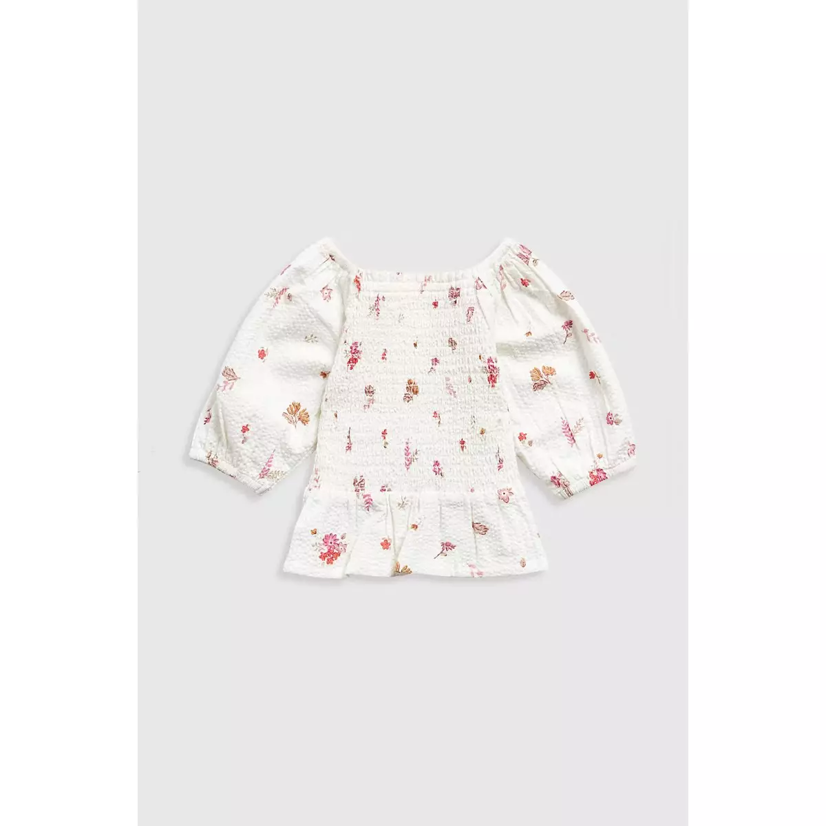 Mothercare Floral Woven Blouse - Blus Atasan Anak Perempuan (Krem)