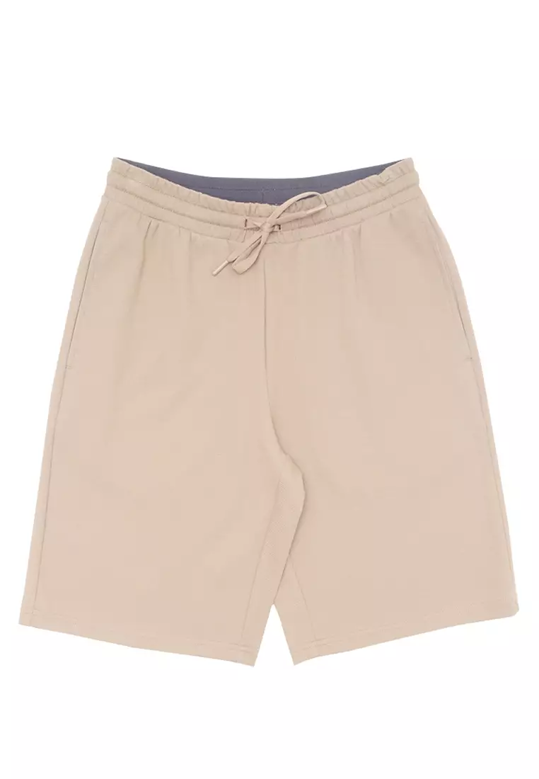 Men's Stretch Waffle Mid Rise Regular Fit Shorts