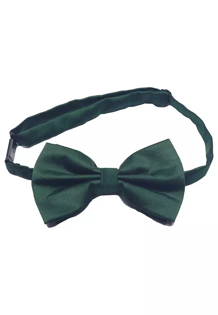Houseofcuff Dasi Kupu Bowtie Pocket Square Saputangan Hijau Botol A02