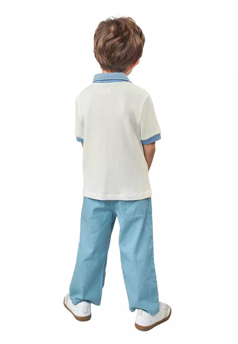 Lucian Embroidered Half-Zip Polo Shirt