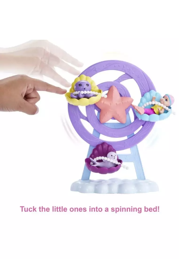 Dreamtopia Mermaid Doll Nurturing Playset With Merba Octopus And Seal