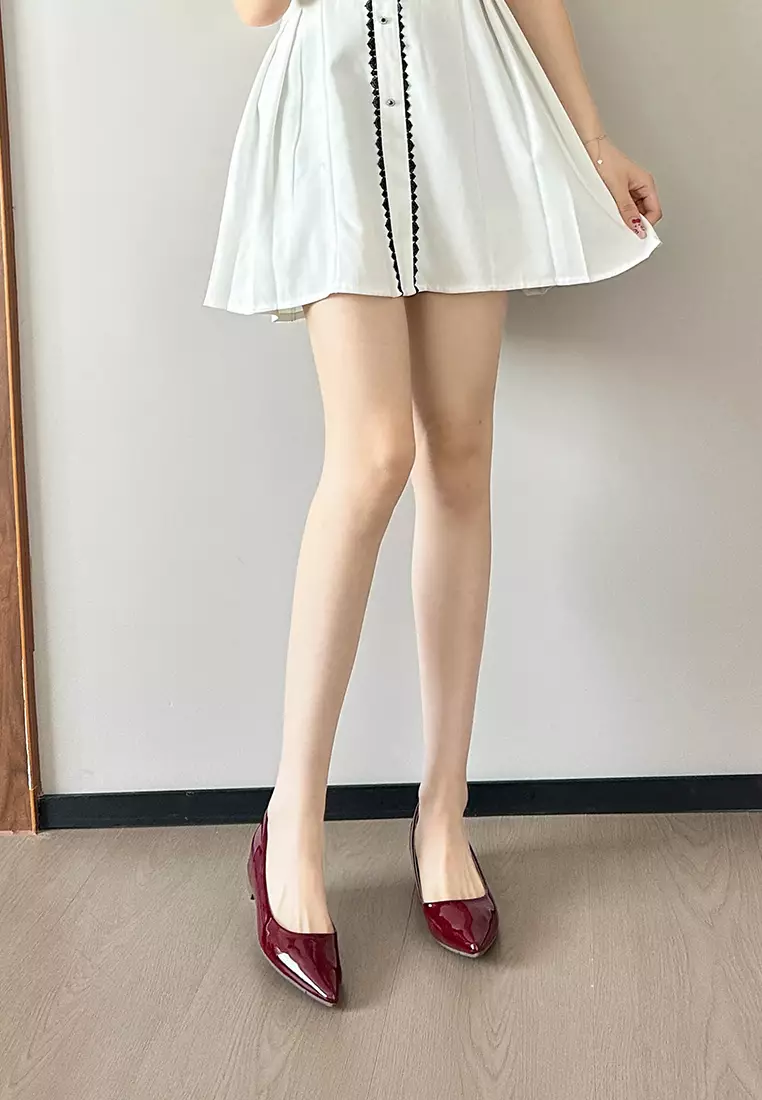 ‌4CM Hidden Heel Patent Leather Pumps WW8916-1