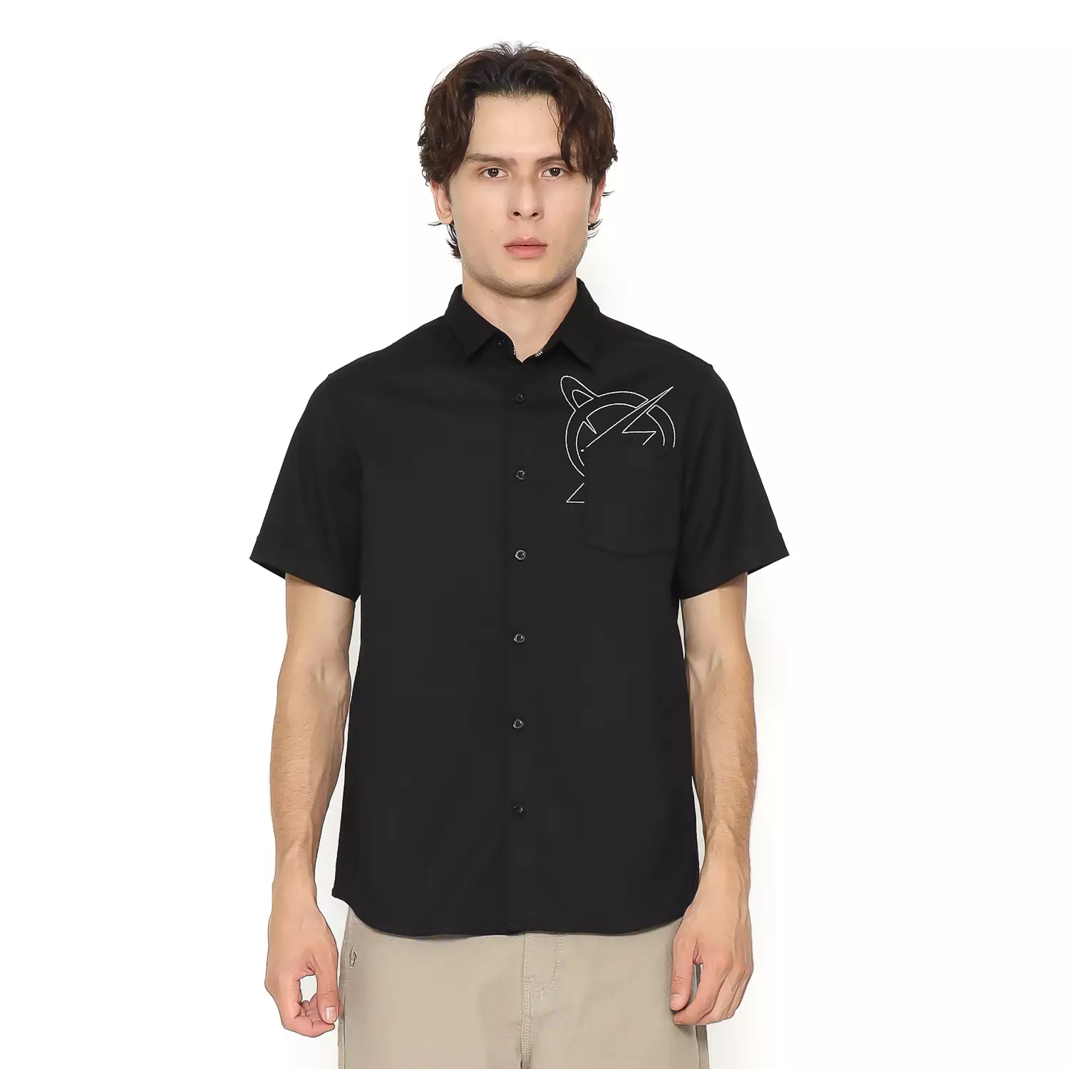 Planet Surf Clothing Kemeja Lengan Pendek Pria Brynlee Planet Surf