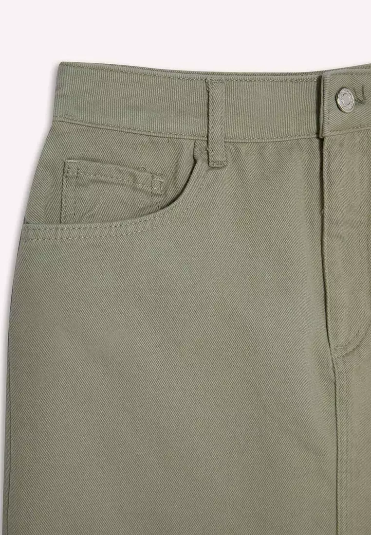Coool Normal Waist Gabardine Mini Skirt E5346Ax25Sp