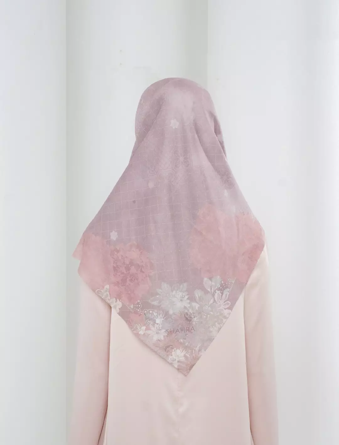 Percy Printed Scarf Copper | Hijab Kerudung Segi Empat Motif