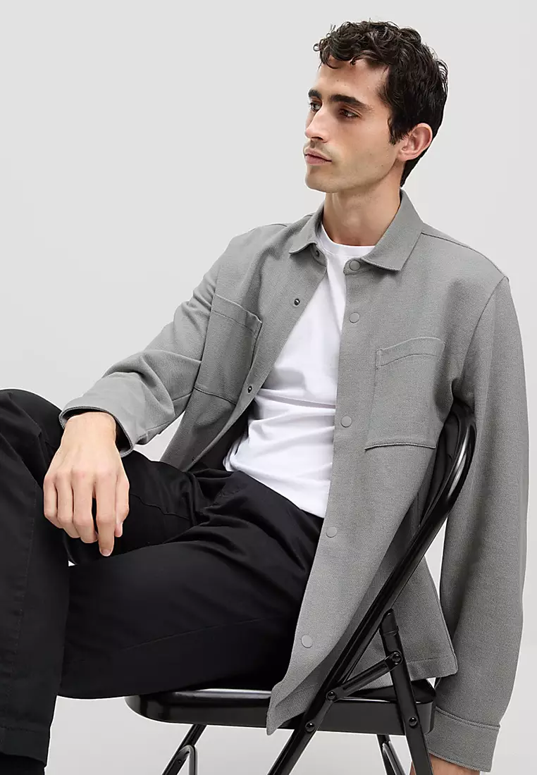 Smart Two Pocket Overshirt with Stretch