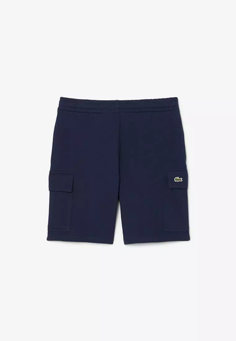 Cotton Fleece Cargo Shorts