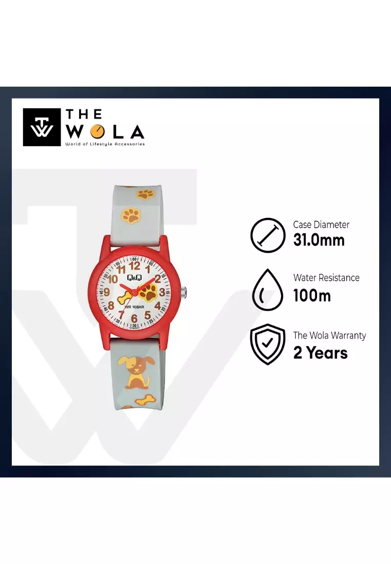 Watch by Citizen V22A-005VY Kids Analog Watch Gray Resin Strap