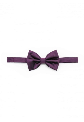 The Shirt Bar purple Solid Grape Royale Woven Bowtie WBT10.5 813FFACBD8B799GS_1