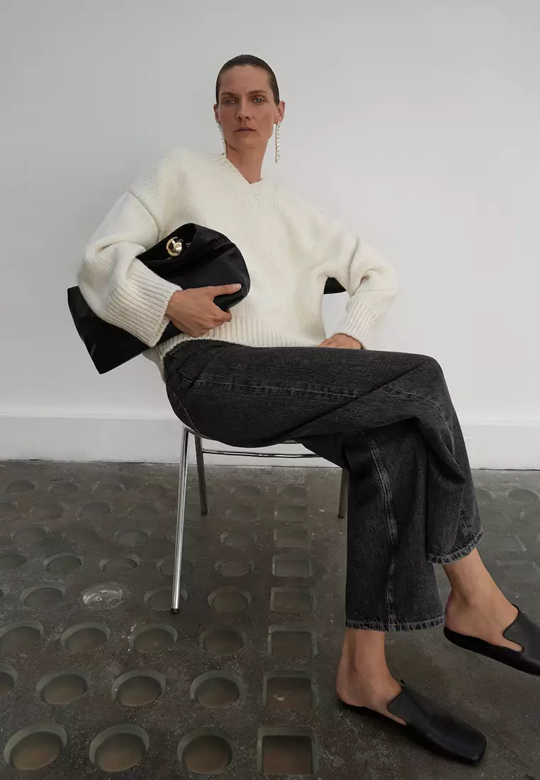 Mid-Rise Straight Jeans