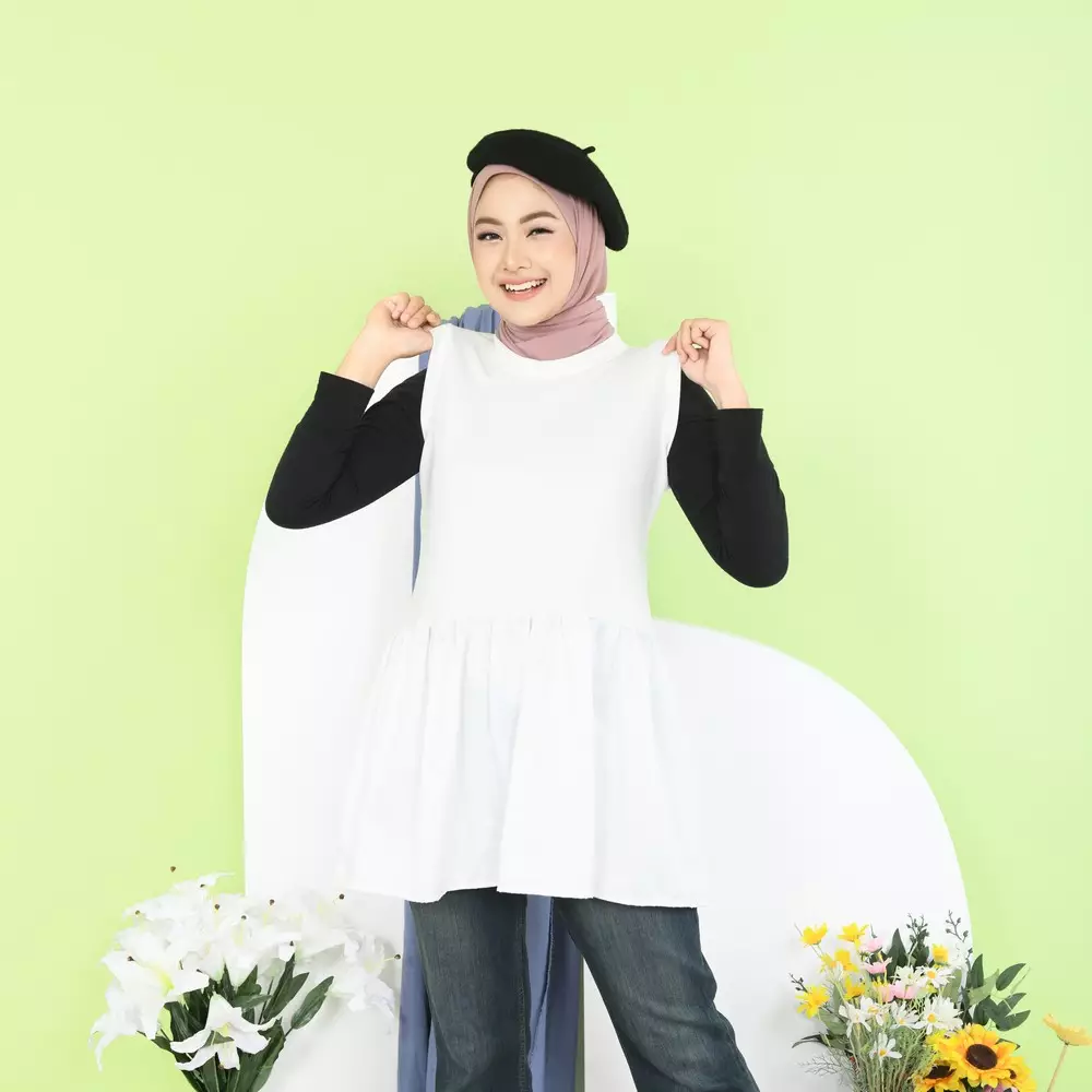 Vleya Sleeveless Midi Inner Dress - Broken White M19722 R49S5