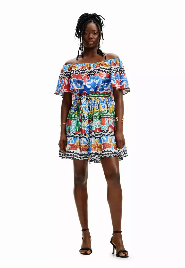 Stella Jean ethnic short dress 
