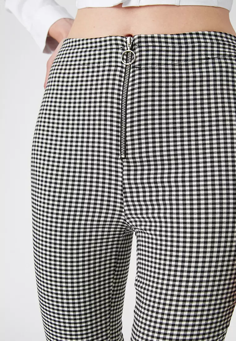 Zipper Slim Fit Pants