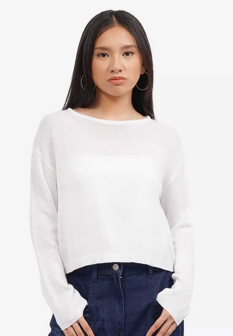 Long Sleeve Textured Knit Sweater