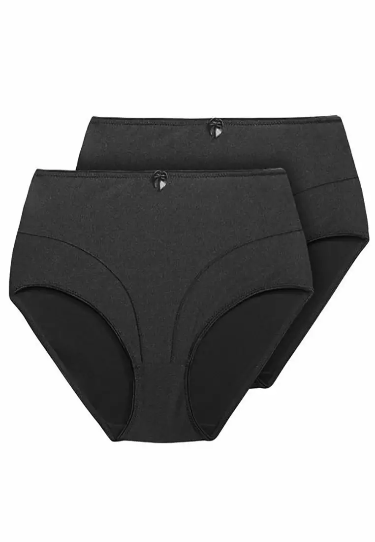 Buy Exquisite Form Control Top Shaping Panties - 2-Pack in Black