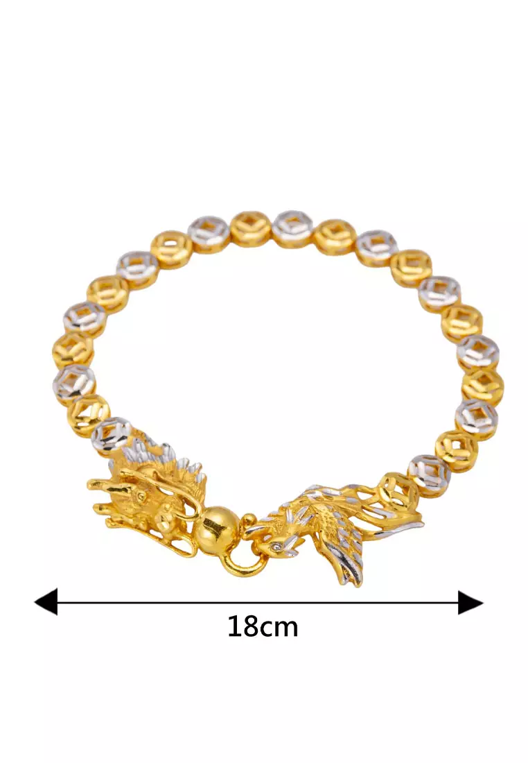 LITZ 916 (22K) Gold Bracelet LGB0245(15.08g)