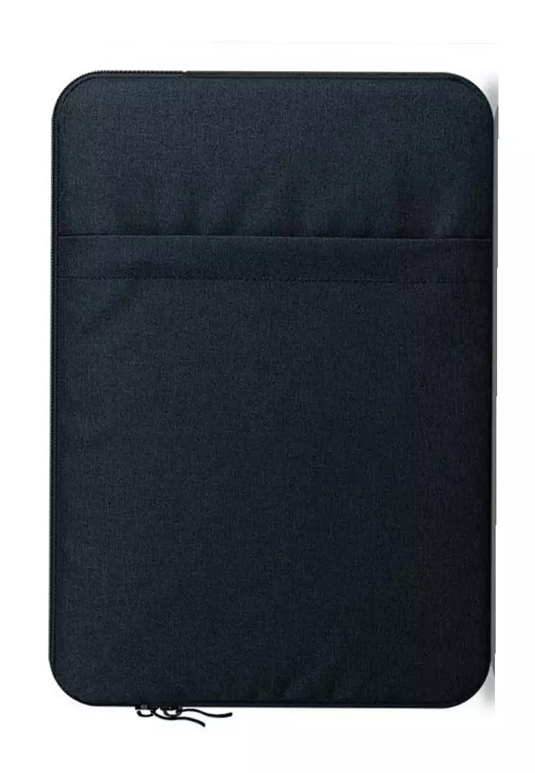 Quenty Tas Laptop Unisex Sleeve Bag Case 14 Inch Large Storage Material Nylon ORIGINAL - Black