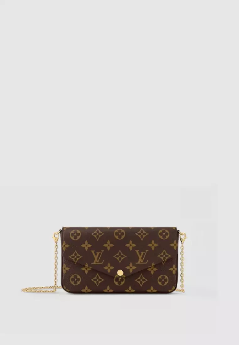 Félicie Pochette Brown Fuchsia