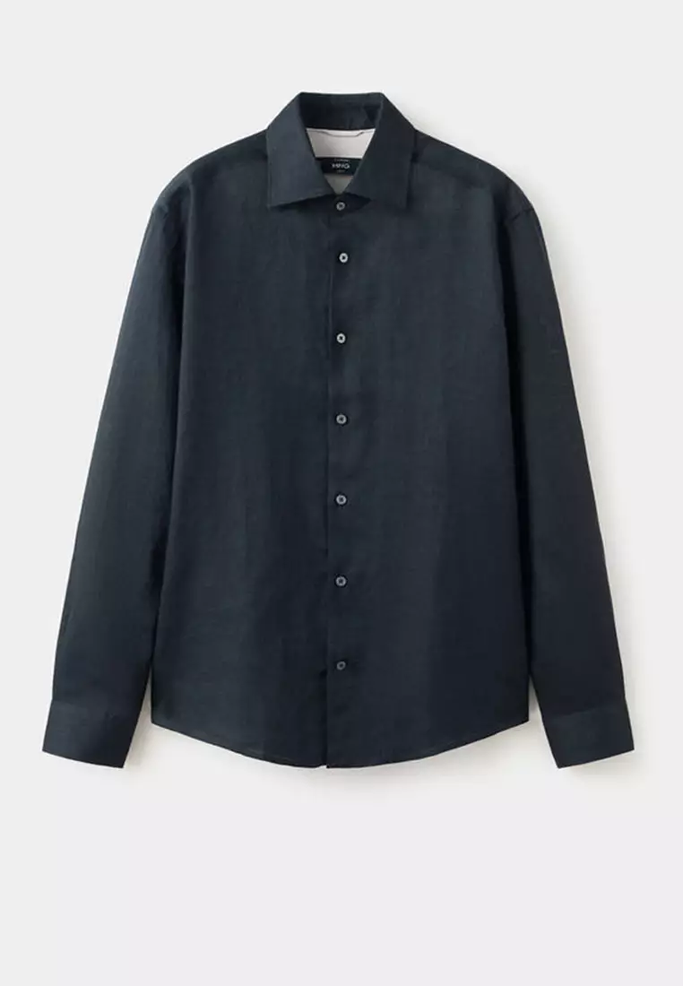 100% Linen Slim-Fit Shirt