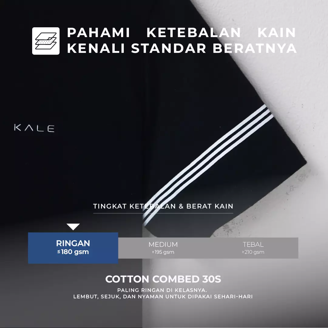 Kale Wesley Black / Kaos Pria Lengan Pendek