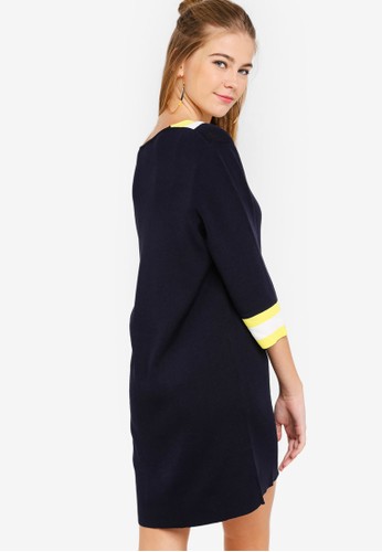 Jual Something Borrowed Colorblock Knit Sweater Dress 