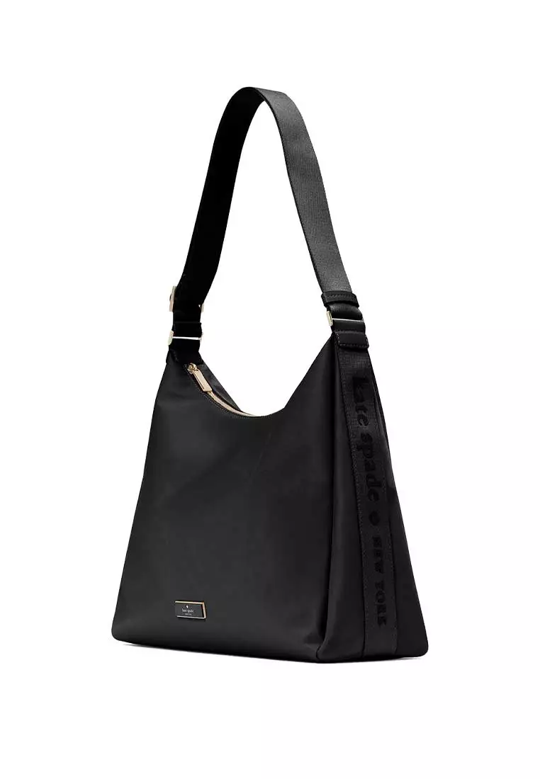 Carter Nylon Large Convertible Crossbody Bag Black KL963