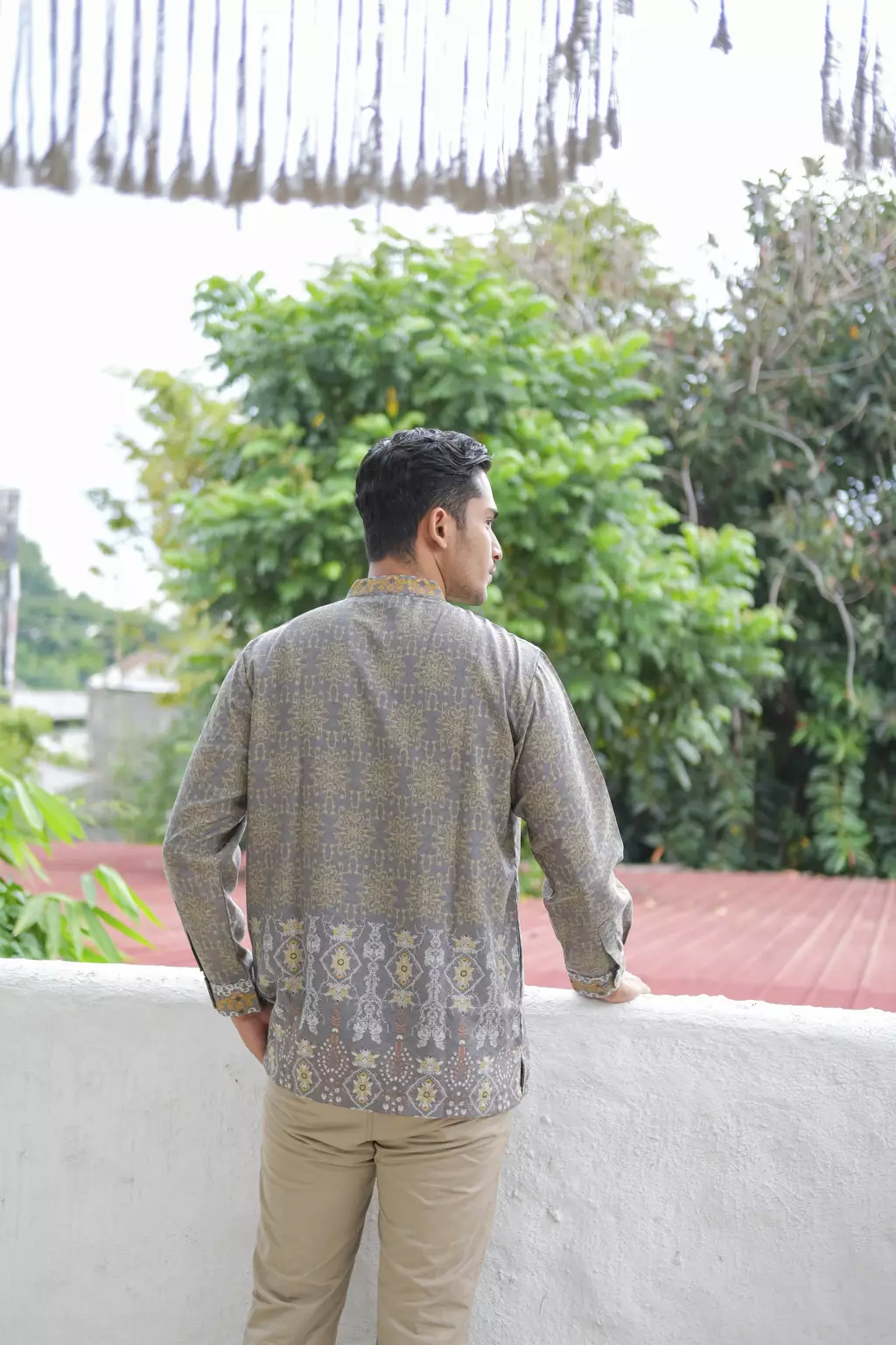 Mahalaya Silver Koko Pria  Lengan Panjang Regular Fit Furing