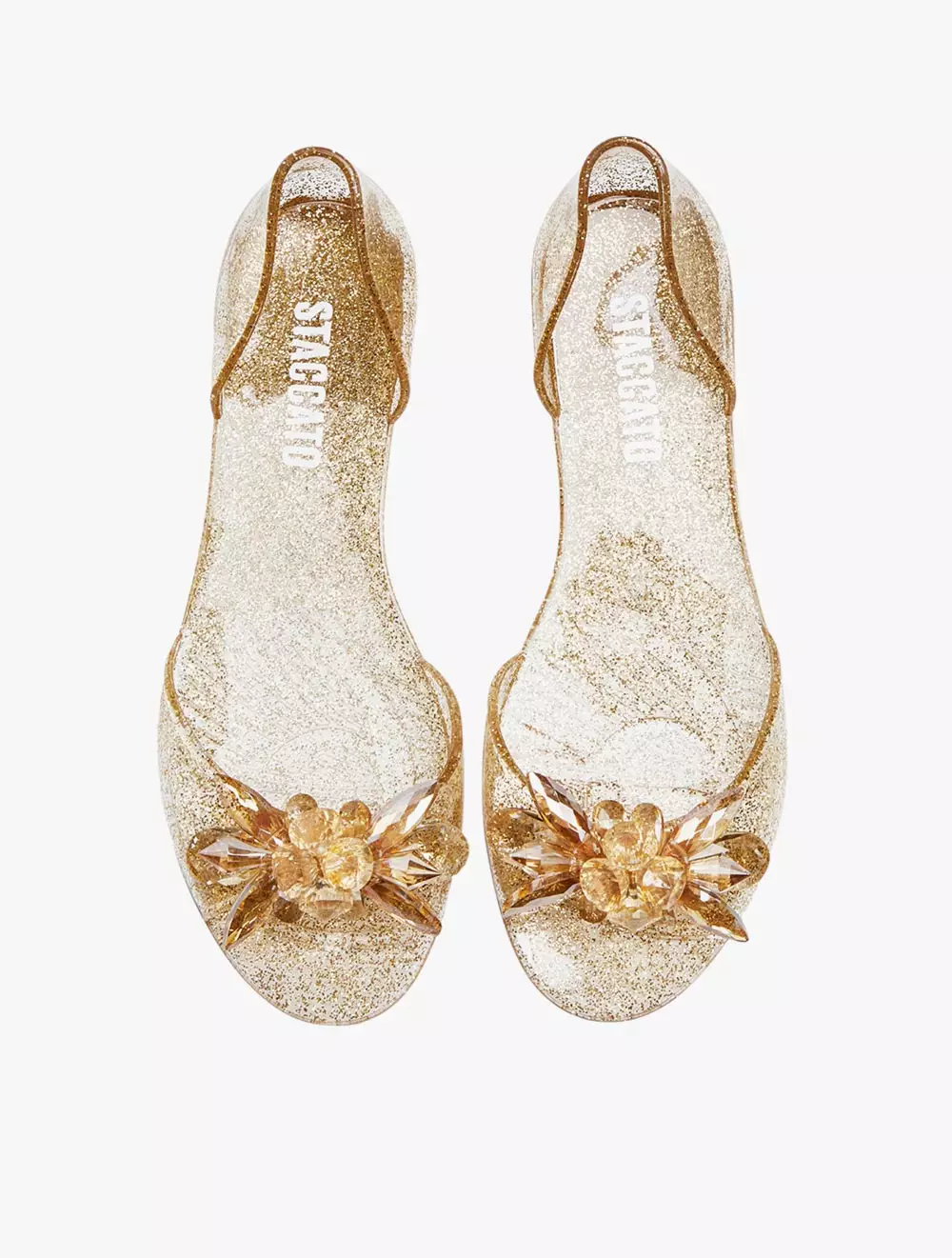 Staccato Women's RECA15GLD Jelly Flats - Gold