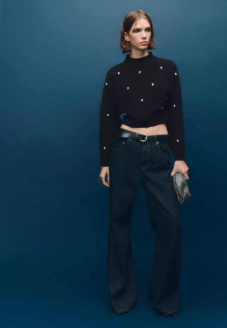 Perkins-Neck Sweater With Spheres