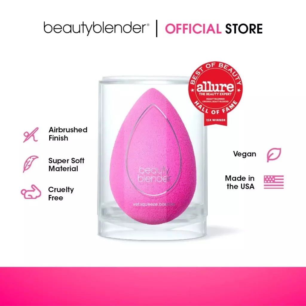 Jual BeautyBlender Beautyblender Original Pink Makeup Sponge Original ...