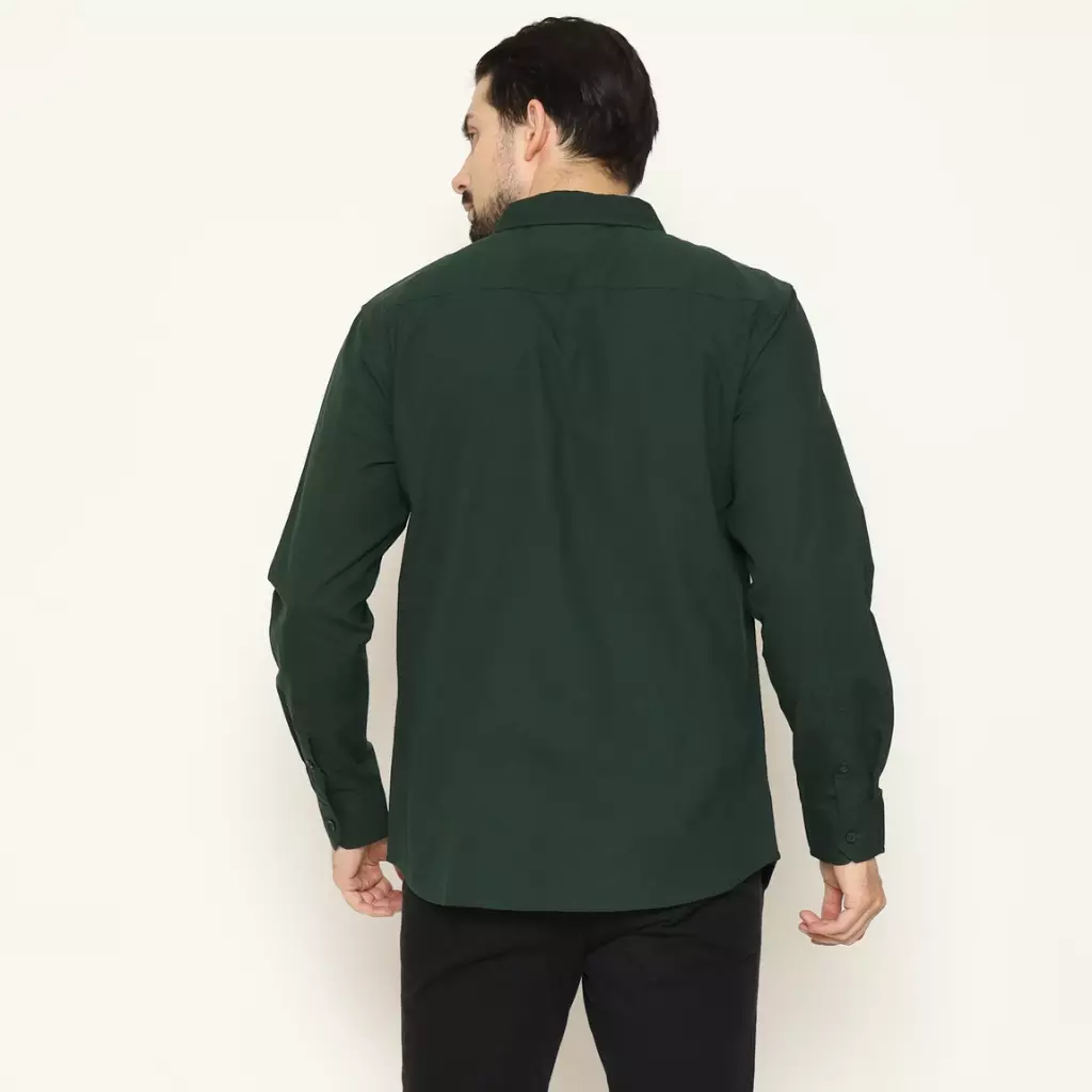 AMK Kemeja Pria Lengan Panjang SHS Dimitri L/S Green