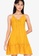 ZALORA BASICS yellow Lace Trim Plunge Neck Dress 10297AA775761DGS_7