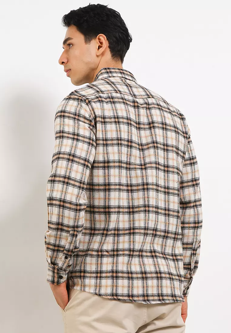 Cotton Well Flannel Shirt Butter