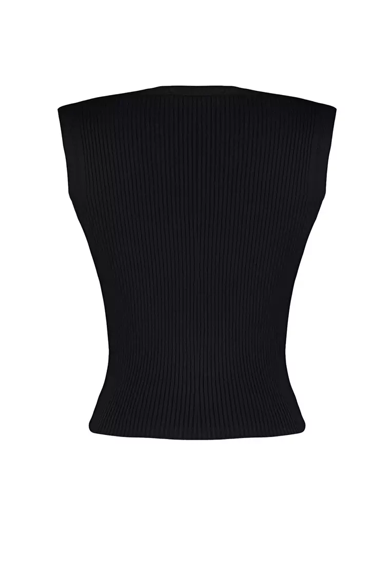 Buy Trendyol V-Neck Knit Vest 2025 Online | ZALORA
