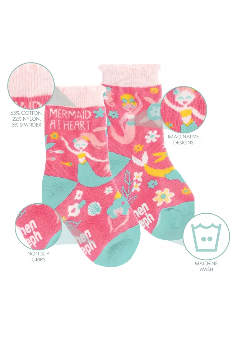 Toddler Socks Mermaid Large