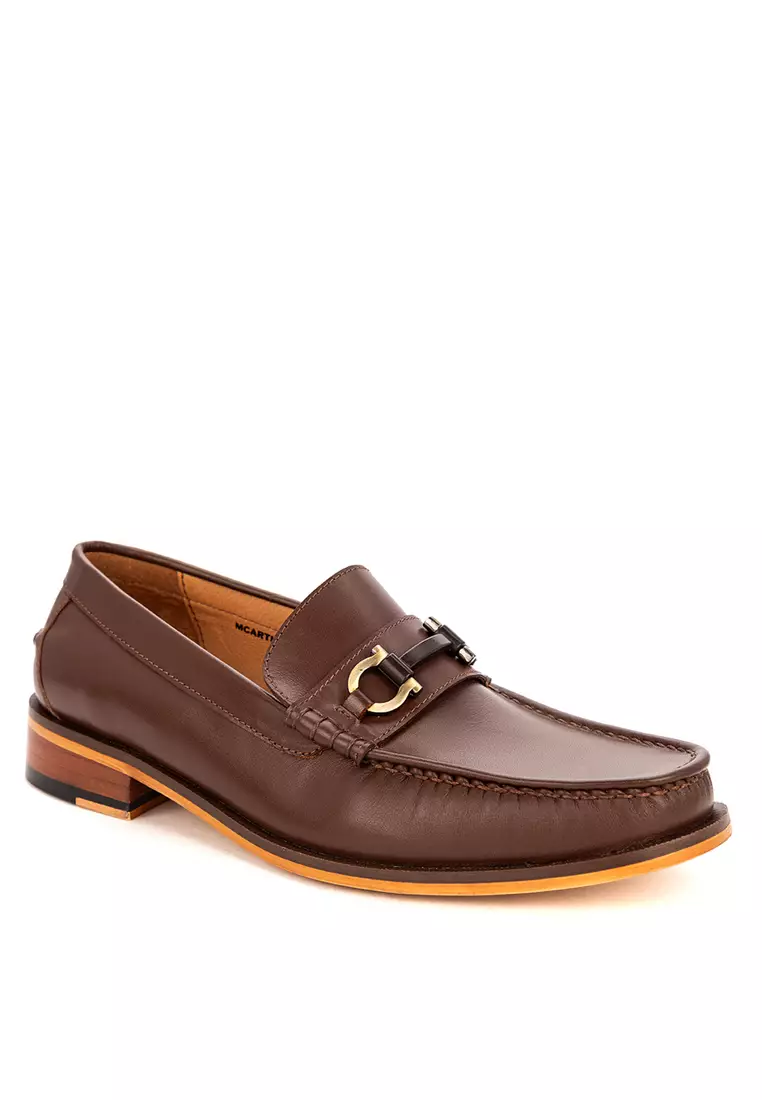 Discount on Bristol Shoes  shoes - SKU: McArthur Brown Bit Loafers