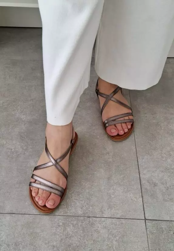 Nicholas Edison Sandal Hana Pewter