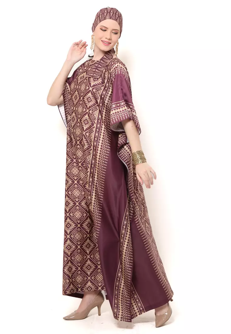 Kanzi Exclusive Short Sleeve Songket Kaftan
