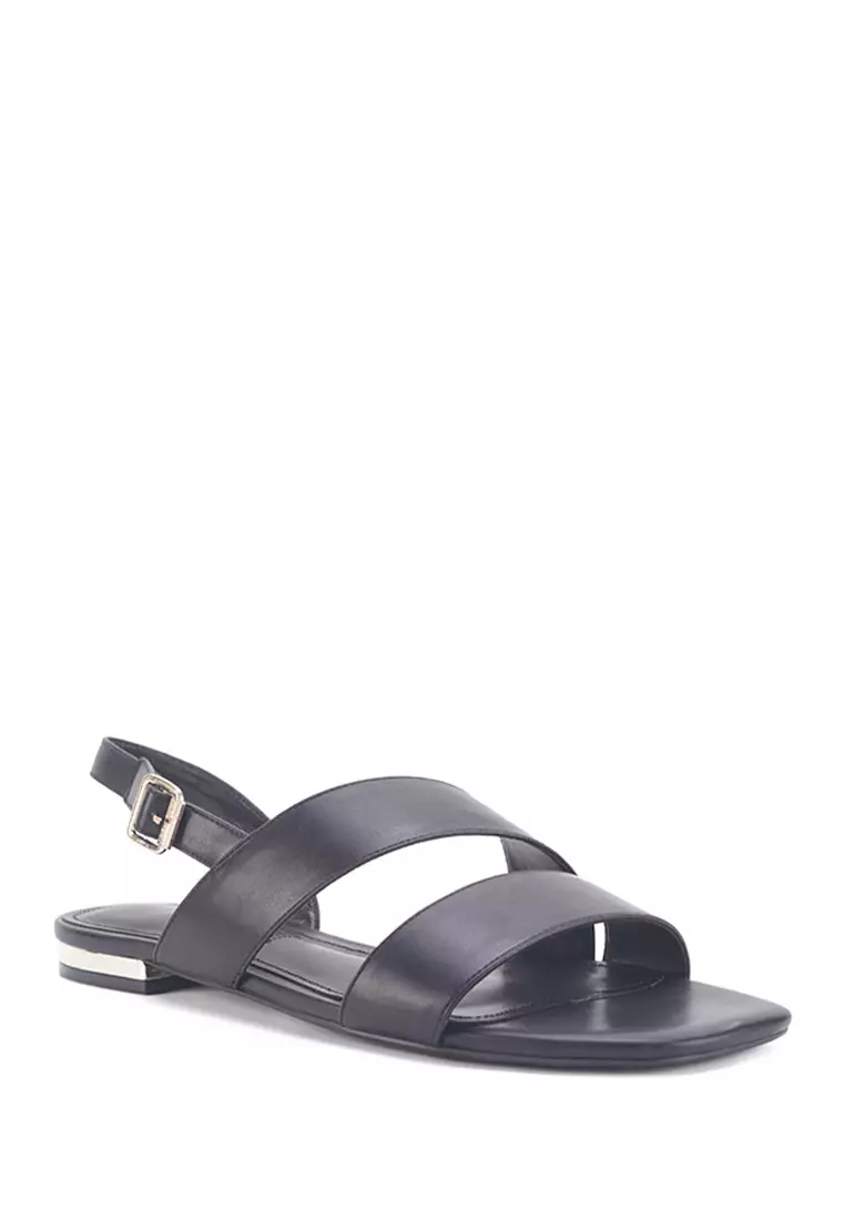 Discount on Nine West  shoes - SKU: Logan Strap Sandals Black