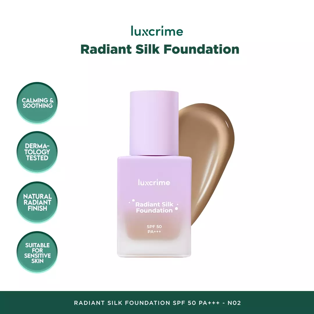 Luxcrime Radiant Silk Foundation SPF 50 PA+++ - N02