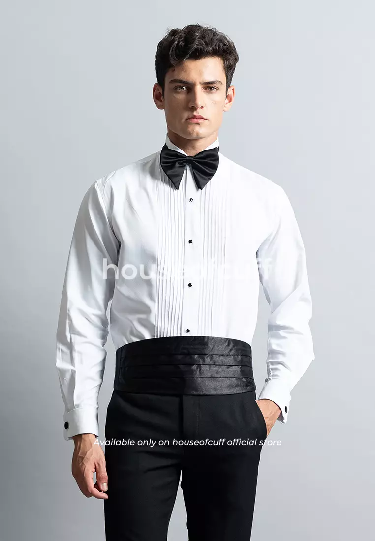 Suspender Gesper Belt Wedding Best Man Cummerbund Hitam