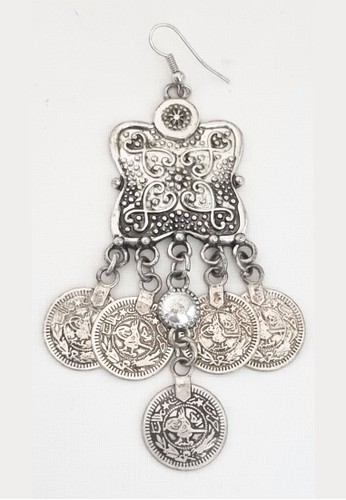 San Marco silver Ottoman Coins Classic Earring Anting Wanita Silver 4186EAC708BC10GS_1
