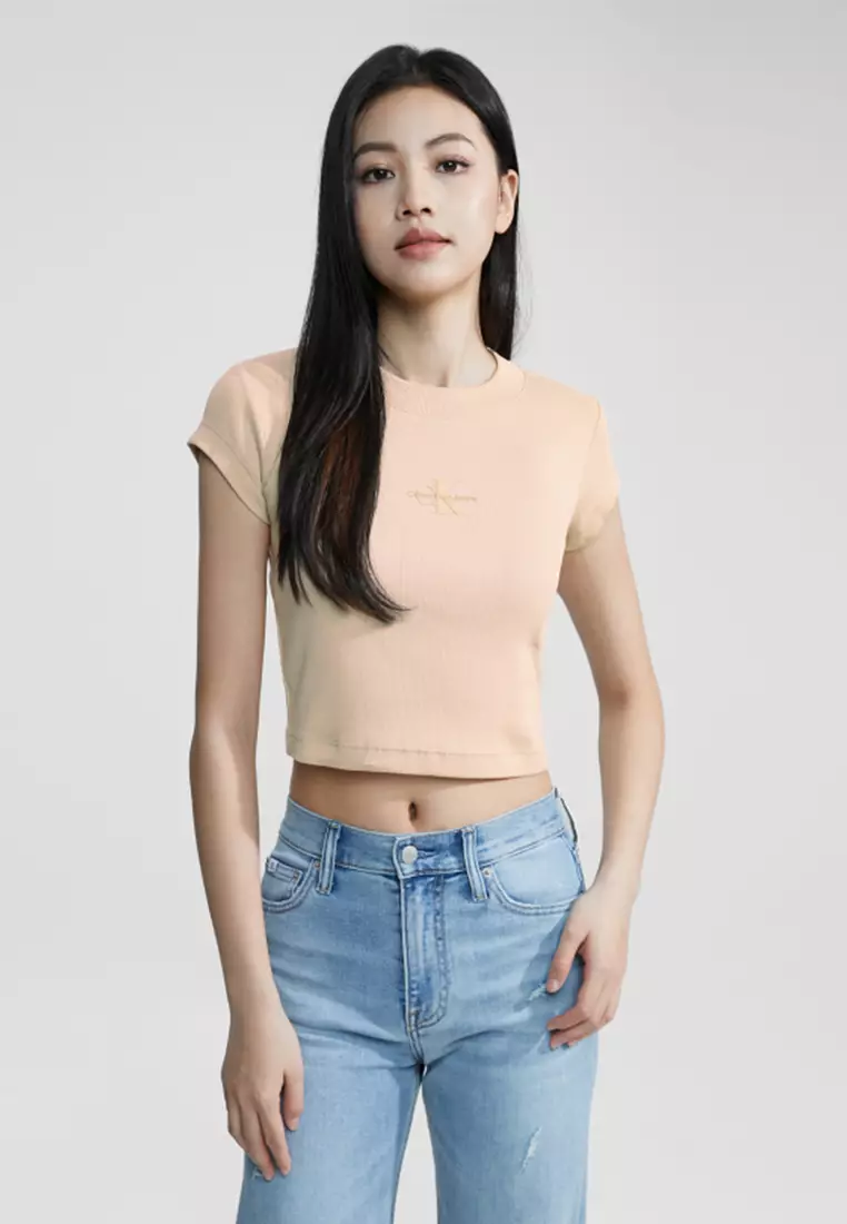 Buy Calvin Klein CKJ Tops Beige 2024 Online