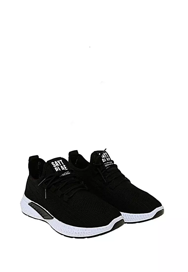 Chayton Sneakers Casual Sepatu Olahraga Polos Kasual Pria Material Flyknit Mesh ORIGINAL