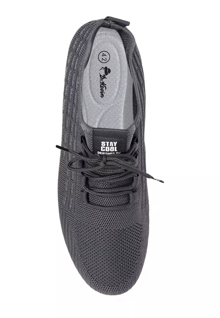 Dr. Kevin Sepatu Sport Pria Men Sneakers Sekolah Flyknit Tali 889-067