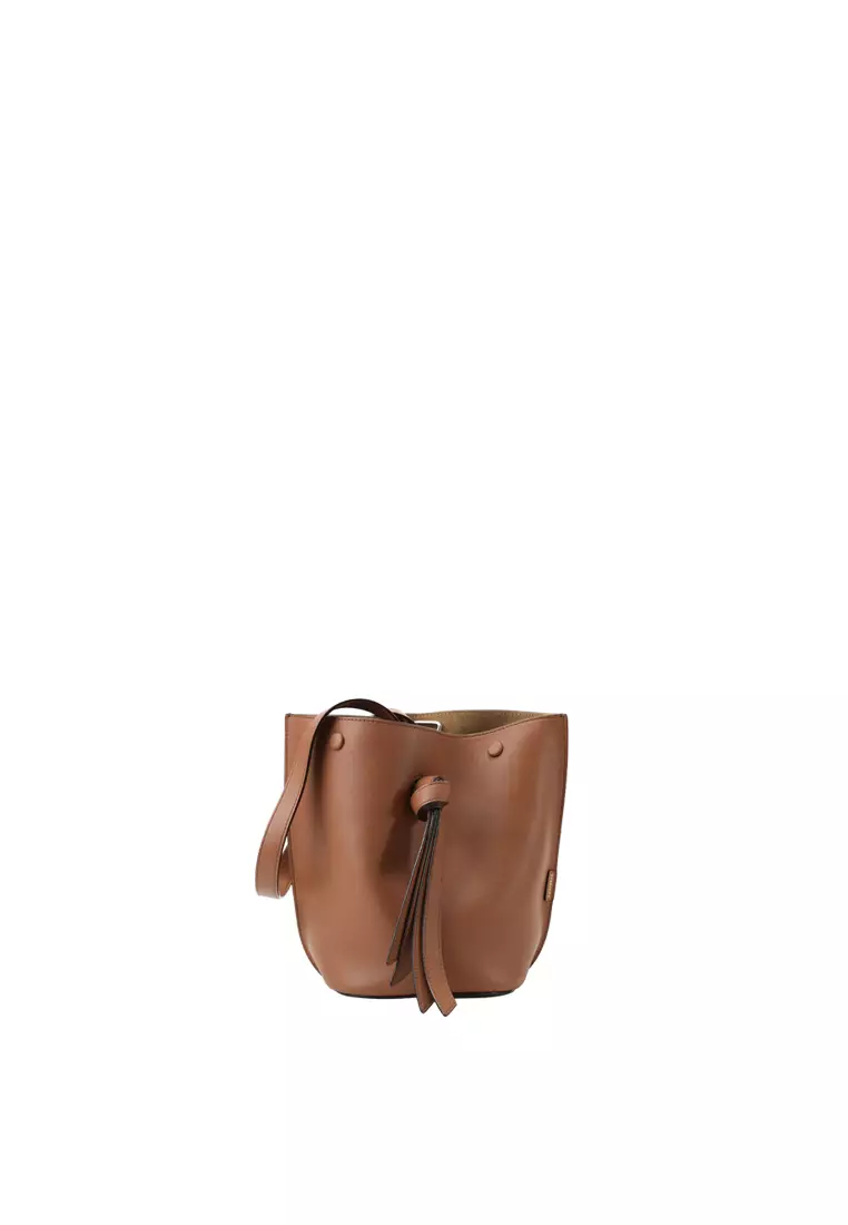ORUKAMI Knot Bucket Bag Small - Caramel