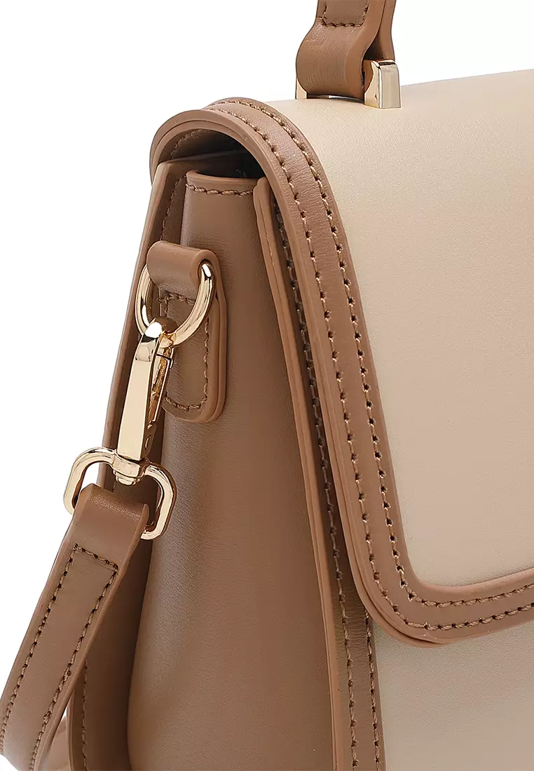 Top Handle Bag / Sling Bag / Crossbody Bag (手拿袋 / 斜孭袋) - 米黃色