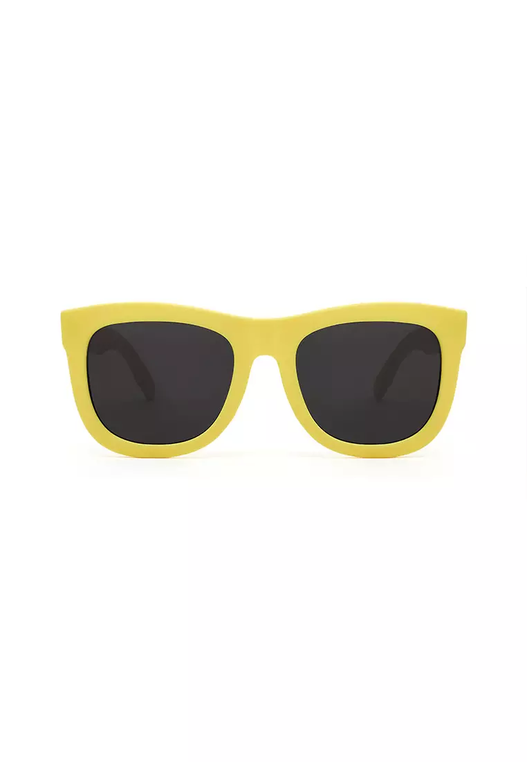 HAWKERS Rubber Yellow Dark NOBU Asian Fit Sunglasses for Men and Women. UV400 Protection. Official Product Designed in Spain