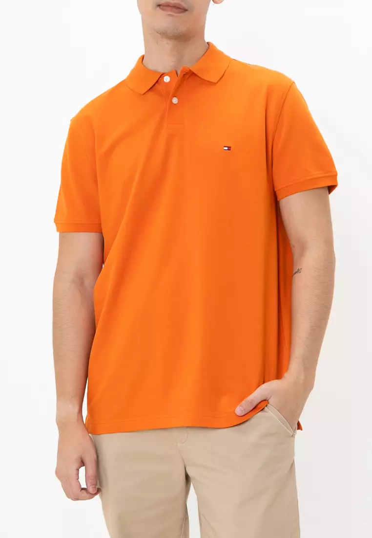 Tommy hilfiger polo orange top